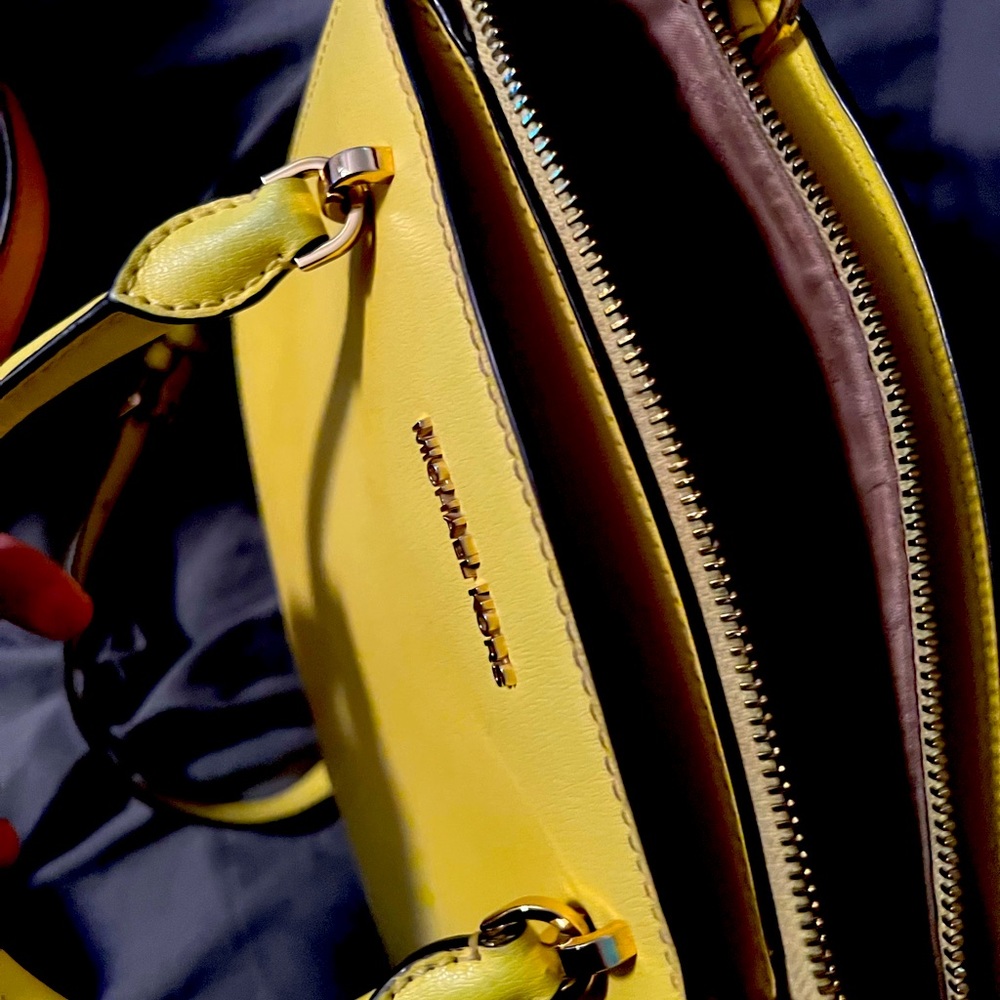 Yellow medium MK purse